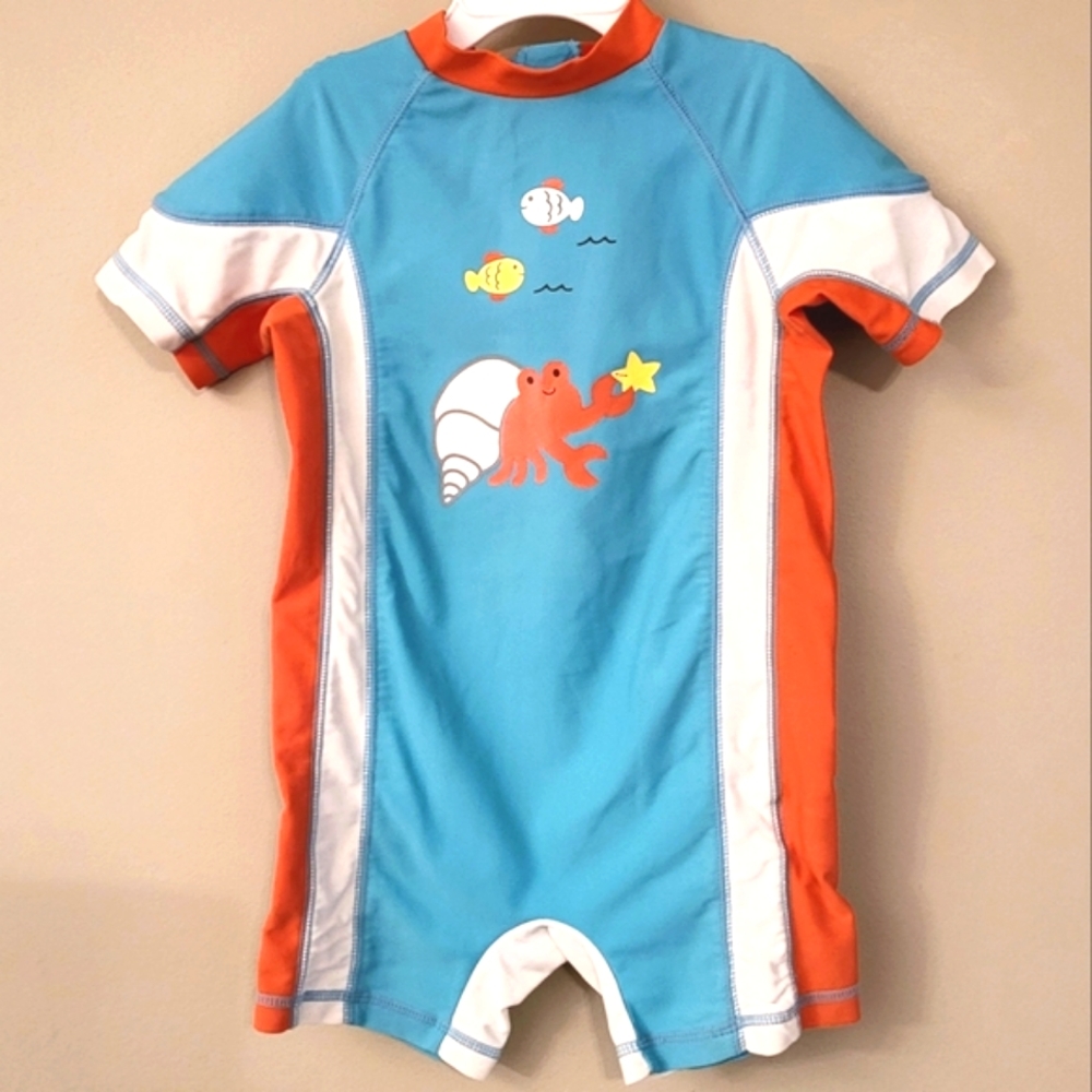 One piece rashguard swimsuit